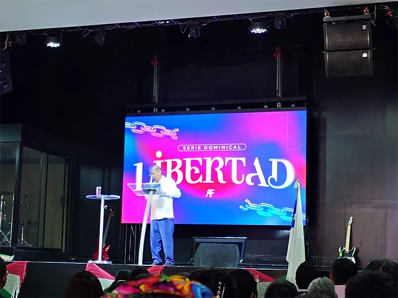 Church in Mexico, 7 m² indoor LED screen