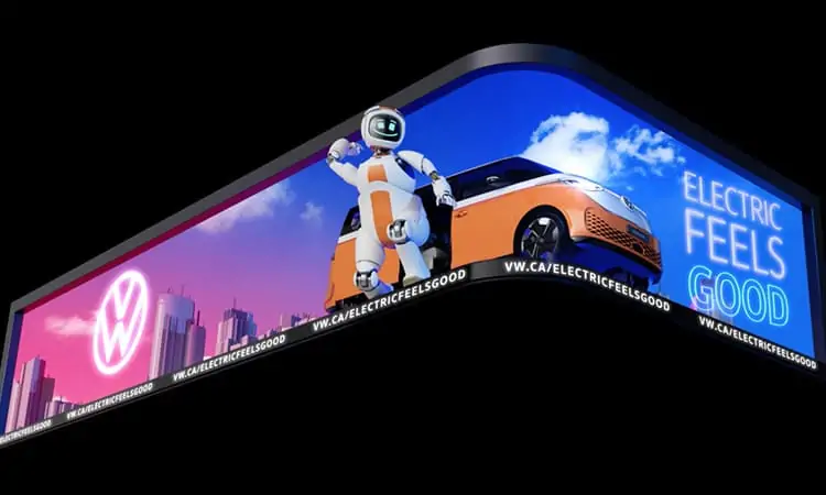 Brand storytelling videos displayed on LED screens 2025-3-21