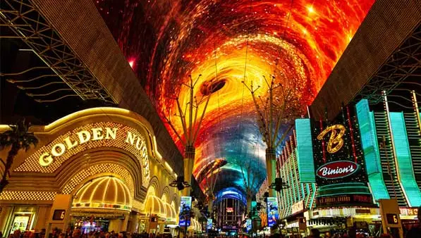 Viva Vision canopy at the Fremont Street Experience