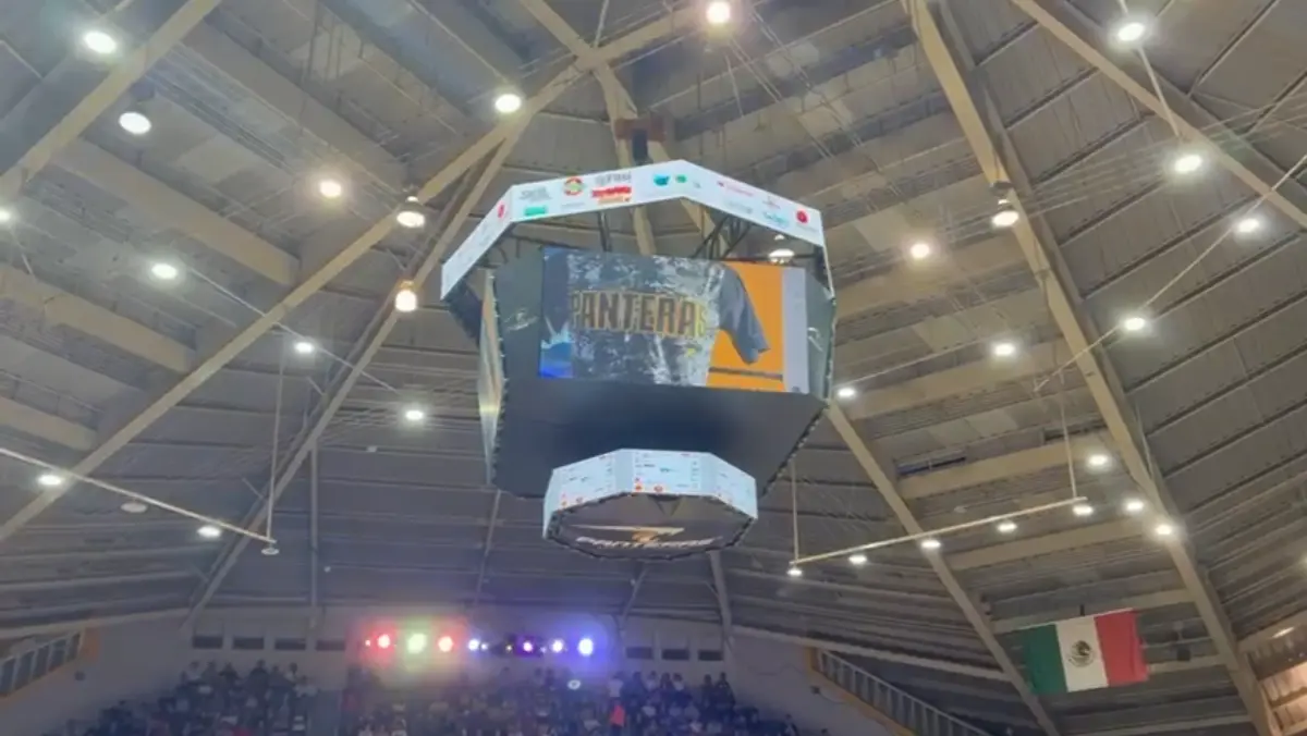 premium P2.6 central hang LED display system featuring a main cube screen and 360° upper & lower ring screens