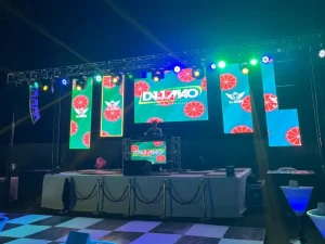 42sqm P3.9 outdoor LED screen for Chile Music Festival