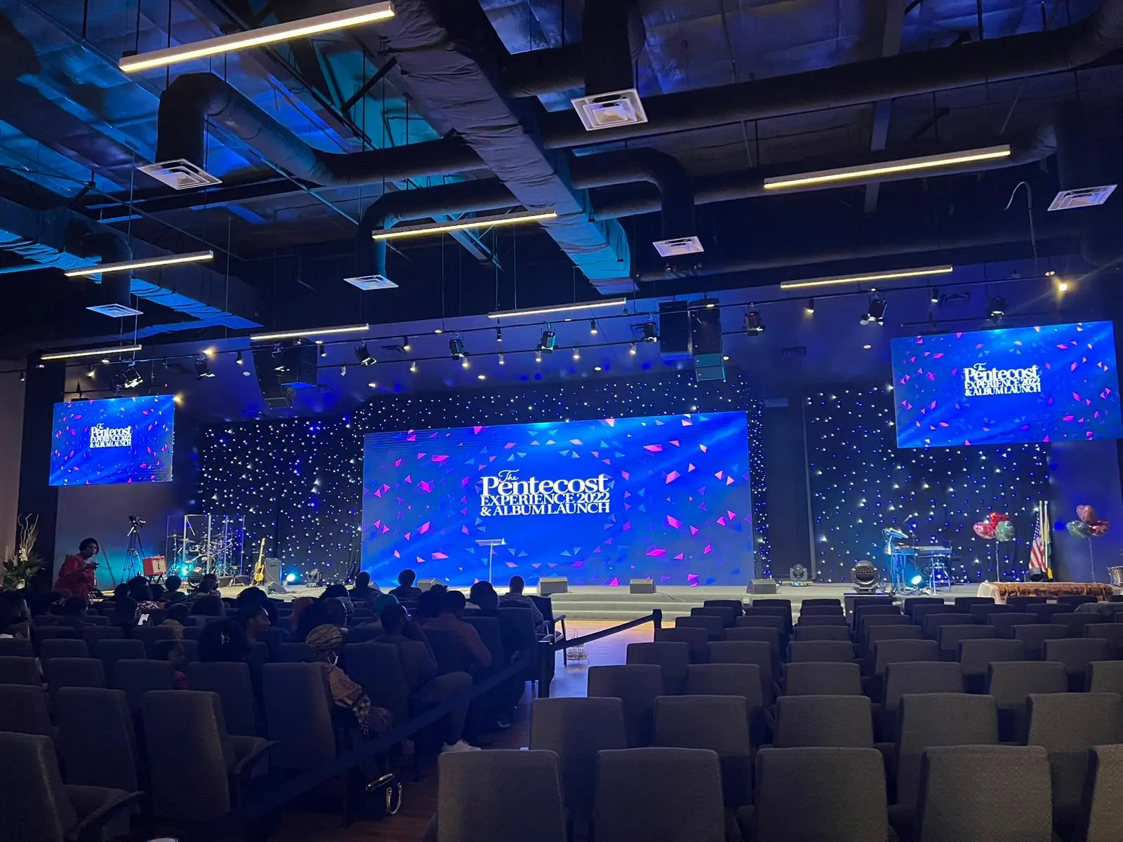 40 m² indoor LED screen for a church in the USA.