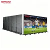 Multiple poster screens seamless spliced into one large screen