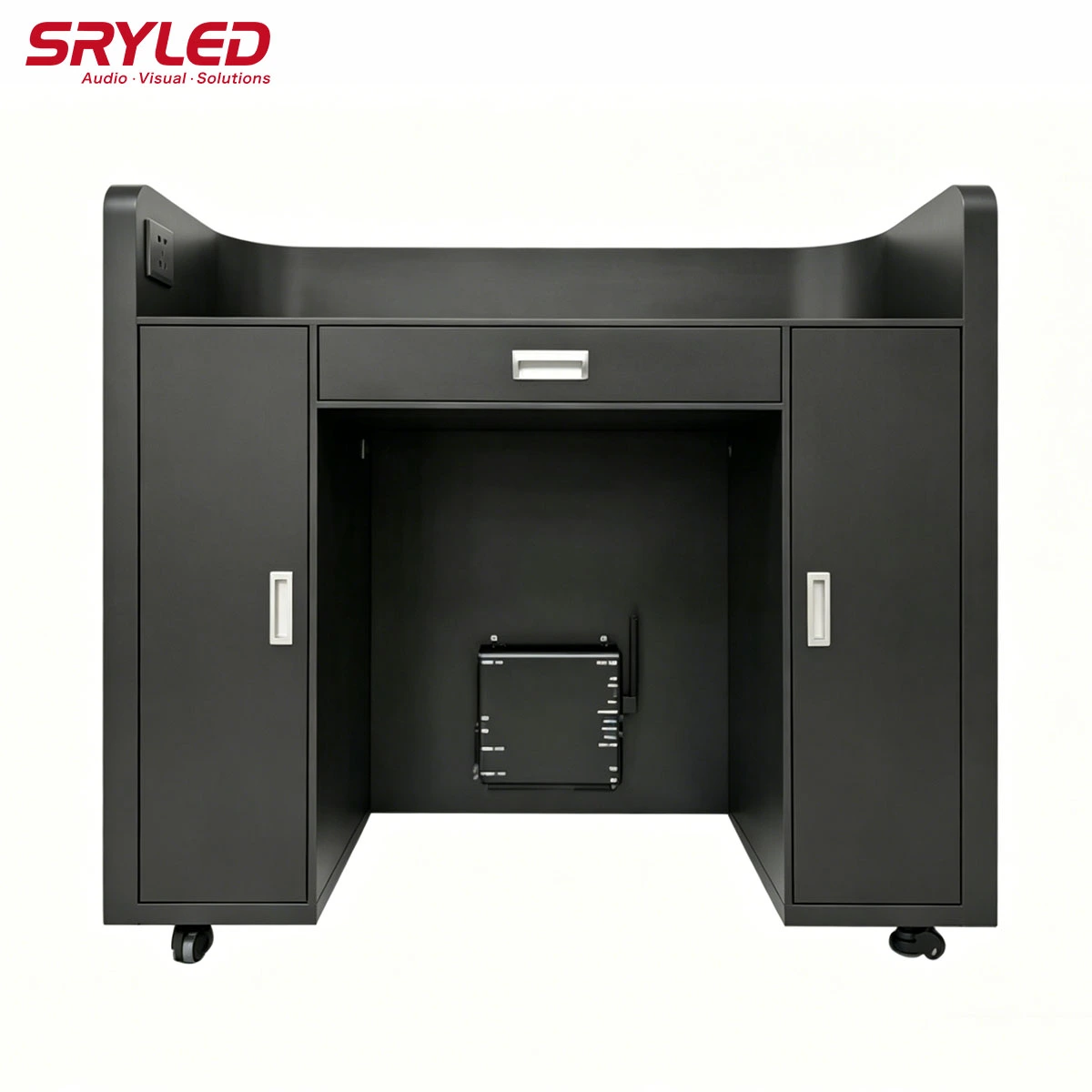 The back of Mobile Front Desk LED Display